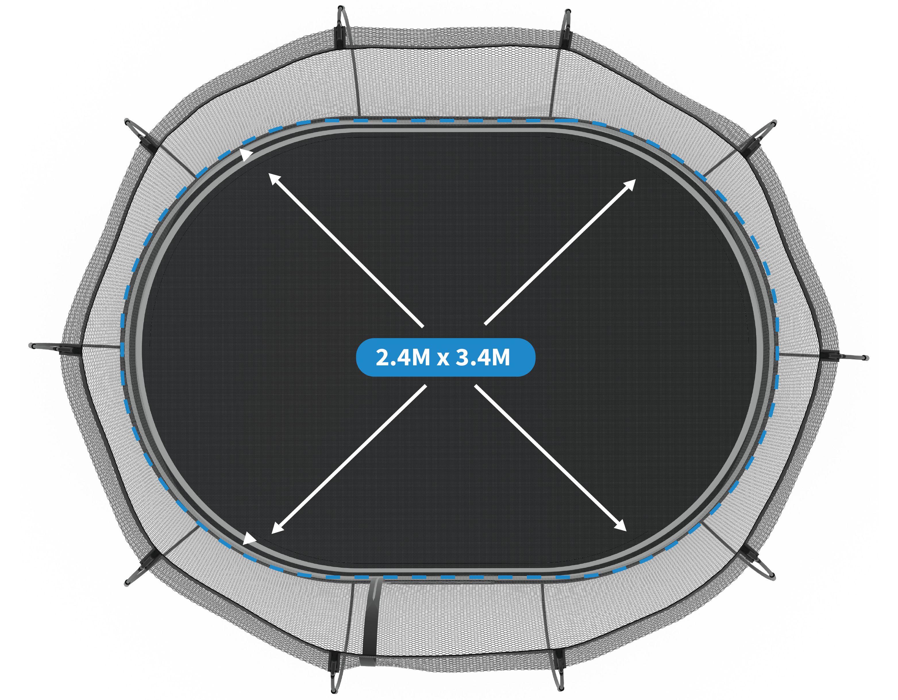 Pourquoi choisir un trampoline ovale ?