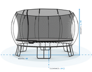 Charger l&#39;image dans la visionneuse de galerie, Trampoline Jumbo Rond R132
